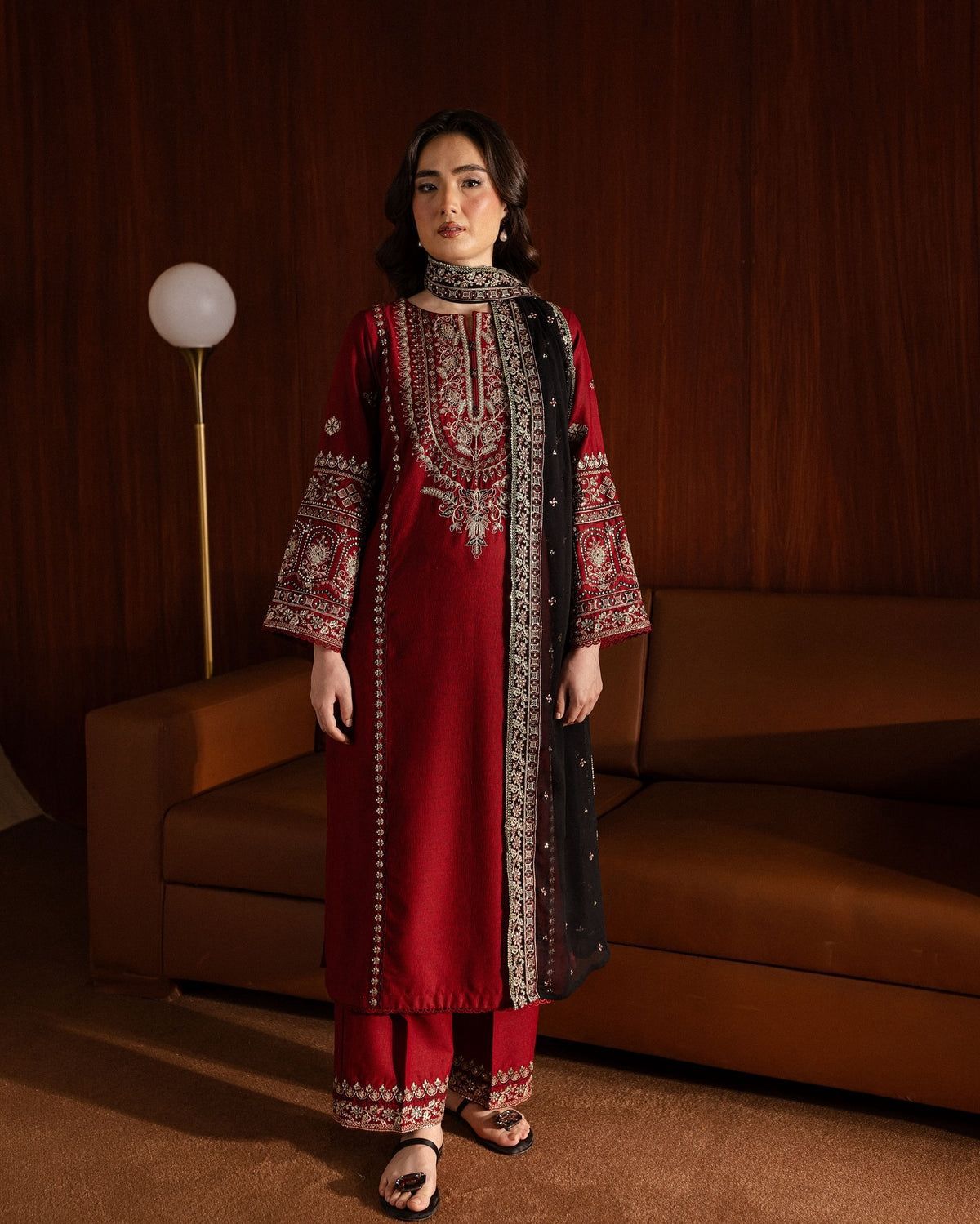 3PC Embroidered Lawn